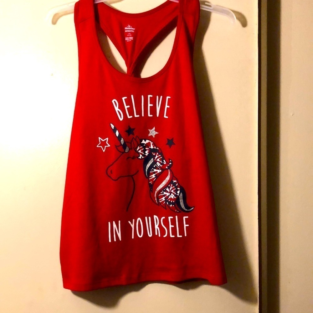 Unicorn patriotic shirt Fourth of July large